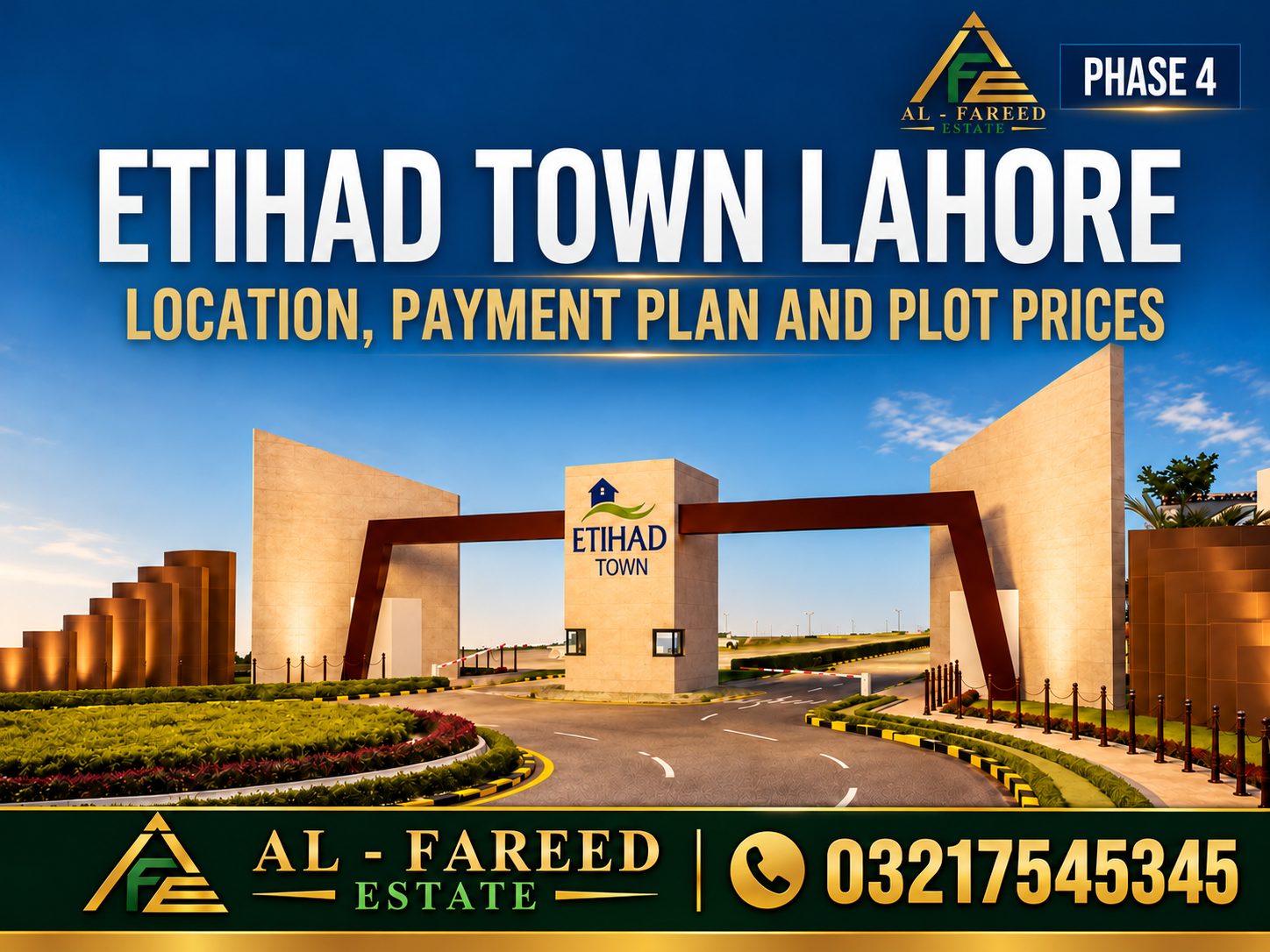 10 Marla residential plot on 3-year installments, Etihad Town Phase 4